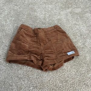 Girls brown corduroy shorts